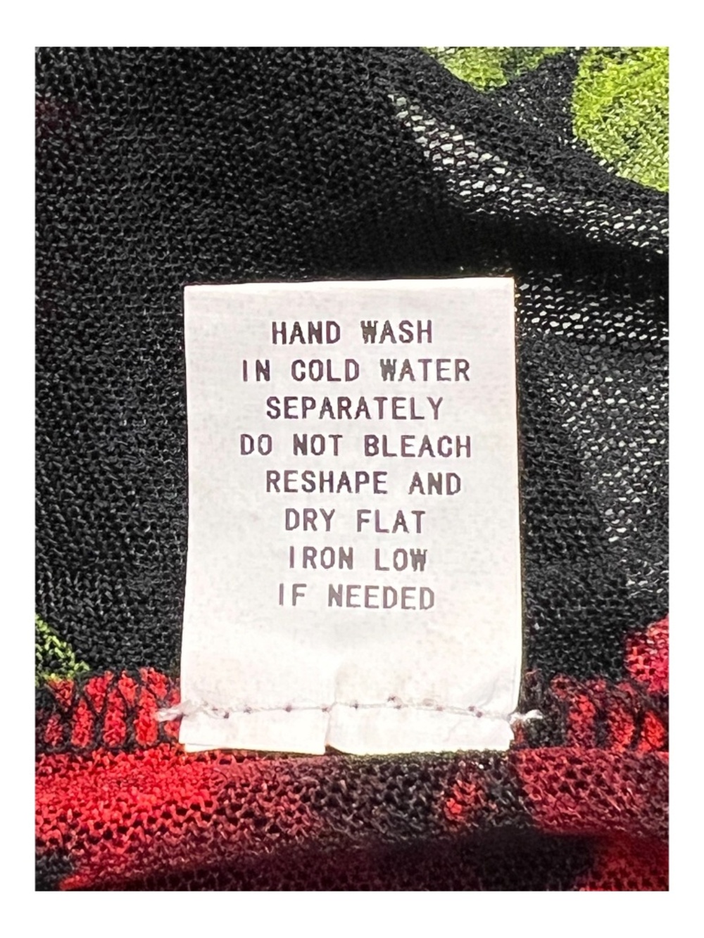 EUC Ember Black Red Rose Sheer Mesh Maxi Duster Open Front | Size M - Picture 9 of 9